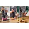 Bosch Serie 4 MSM4B620 blenderis 0.6 L iegremdējamais blenderis 1000 W Melns