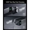 Pārnēsājams lādētājs Anker 737 (A1289011) — 24000 mAh, 140W, 2× USB-C + 1× USB-A, Sudraba/Melns