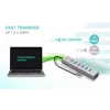 i-tec USB-C uzlādes metāla centrmezgls 7 portu USB 3.2 Gen 1 Type-C Type-A