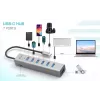 i-tec USB-C uzlādes metāla centrmezgls 7 portu USB 3.2 Gen 1 Type-C Type-A