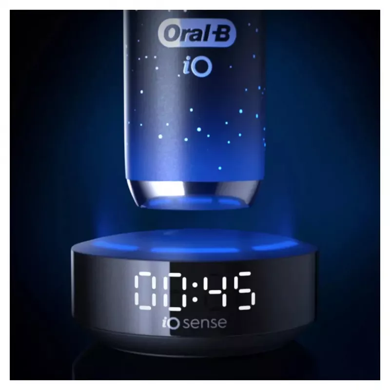 Oral-B iO Series 10 pieaugušo rotējoša-oscillējoša zobu birste Melna