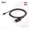 CLUB3D MiniDisplayPort 1.4 uz HDMI 4K120Hz vai 8K60Hz HDR10+ kabelis M/M 1,8m / 6 pēdas