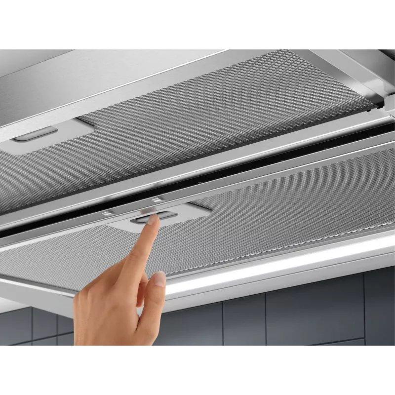 Iebūvējams tvaika nosūcējs Electrolux LFP616X, 598 mm platums, 600 m³/h, pelēks, tauku filtrs, 68 dB