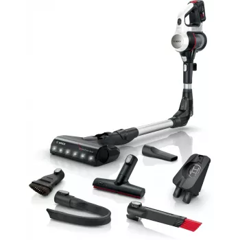 Bosch BCS711XXL bezvadu vertikālais putekļsūcējs/elektriskā slota Akumulators Sausā tīrīšana Bez maisiņa 0.3 L Balts 3 Ah