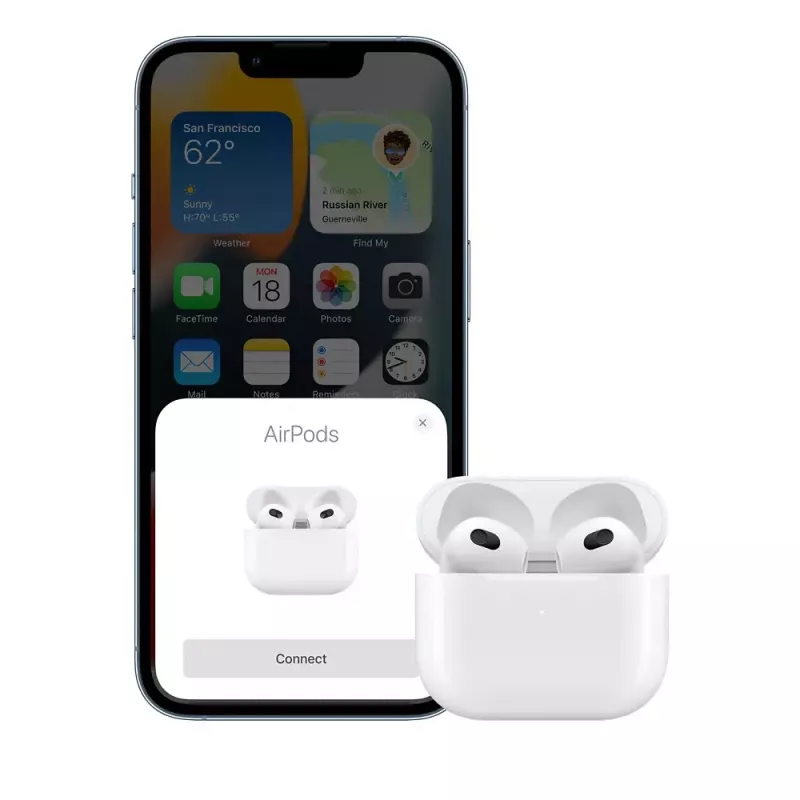 Austiņas Apple AirPods 3. paaudze ar Lightning uzlādes futrāli