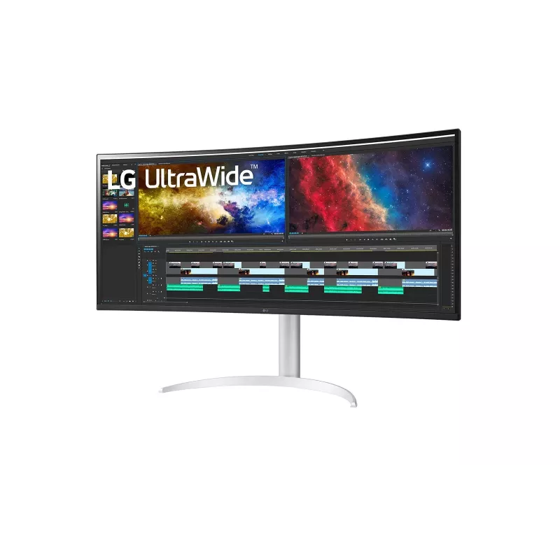 LG 38BQ85C-W datora monitors 95,2 cm (37,5 collas) 3840 x 1600 pikseļi Quad HD+ Balts