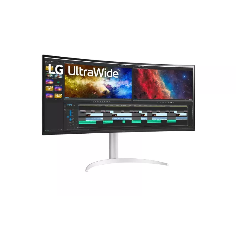 LG 38BQ85C-W datora monitors 95,2 cm (37,5 collas) 3840 x 1600 pikseļi Quad HD+ Balts