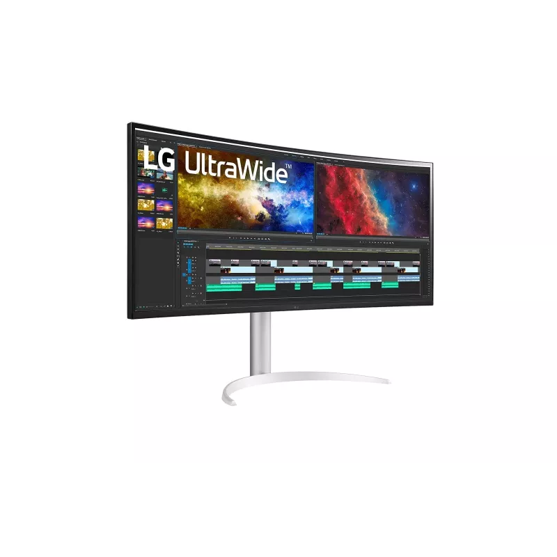 LG 38BQ85C-W datora monitors 95,2 cm (37,5 collas) 3840 x 1600 pikseļi Quad HD+ Balts