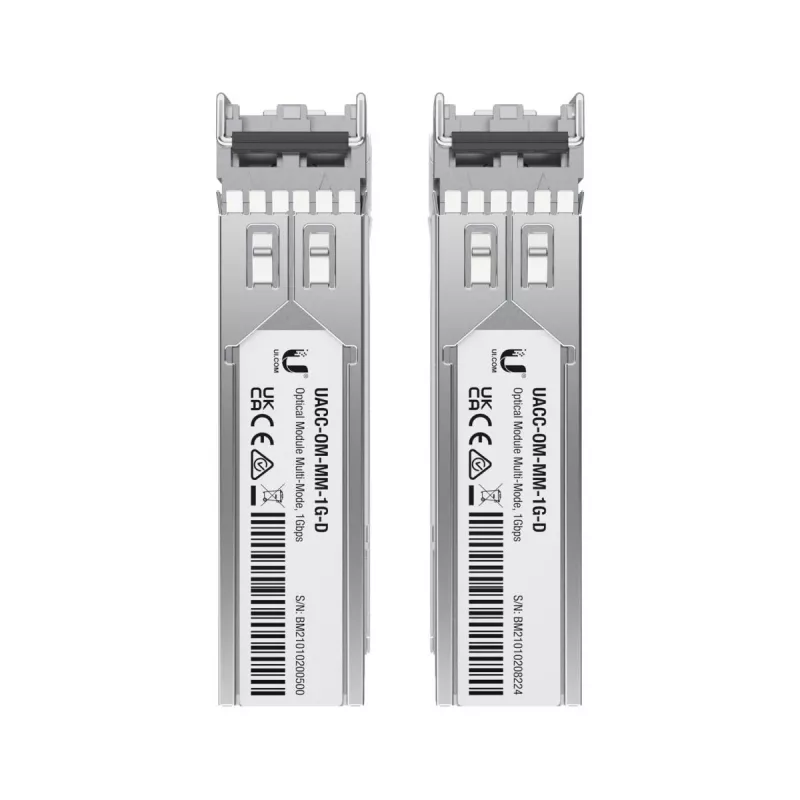 UBIQUITI NETWORKS 1.25gbps Sfp 2xlc Mm 850nm 550m - 2 iepakojums (uf-mm-1g)