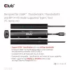 CLUB3D USB4™ Gen3x2 Type-C, 6-in-1 centrmezgls ar HDMI™ 8K60Hz vai 4K120Hz, 2xUSB Typee-A(10G), Ethernet RJ45(2.5G) un 2xUSB Type-C, 1x Data(10G) un 1xPD3.0 uzlāde 100 W