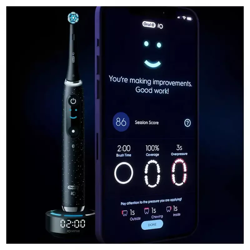 Rotējoši-oscilējoša zobu birste Oral-B iO Series 10 Melns