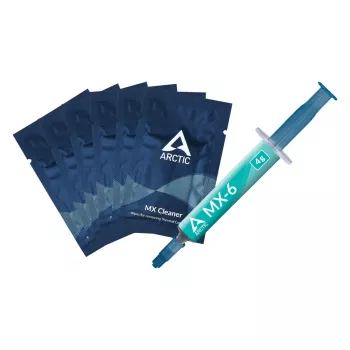 ARCTIC MX-6 ULTIMATE Performance Thermal Paste + MX Cleaner, Termopasta, Pelēks, 4 g, 1 gab., 66 mm, 120 mm