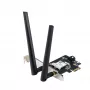 Iekšējā WLAN karte ASUS PCE-AXE5400 — PCIe, Wi‑Fi 6E trīsjoslu (2.4/5/6 GHz), 2402 Mbps, Bluetooth 5.2