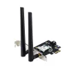 Iekšējā WLAN karte ASUS PCE-AXE5400 — PCIe, Wi‑Fi 6E trīsjoslu (2.4/5/6 GHz), 2402 Mbps, Bluetooth 5.2
