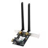 Iekšējā WLAN karte ASUS PCE-AXE5400 — PCIe, Wi‑Fi 6E trīsjoslu (2.4/5/6 GHz), 2402 Mbps, Bluetooth 5.2