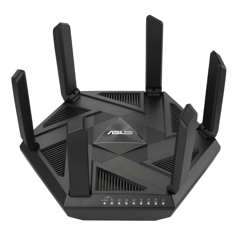 ASUS RT-AXE7800 bezvadu maršrutētājs Trīsjoslu (2.4 GHz / 5 GHz / 6 GHz) Melns
