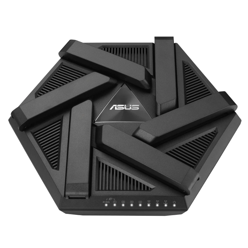 ASUS RT-AXE7800 bezvadu maršrutētājs Trīsjoslu (2.4 GHz / 5 GHz / 6 GHz) Melns