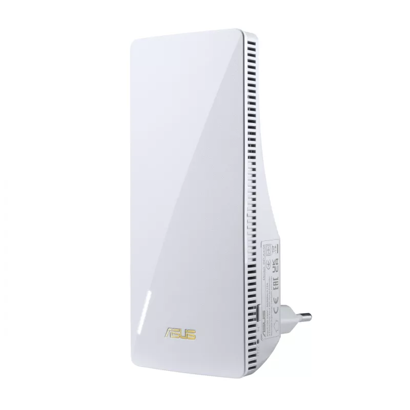 Tīkla raidītājs ASUS RP-AX58 — divu joslu Wi‑Fi 6 (802.11ax), 2400 Mbps, 1× Gigabit LAN, 2 iekšējās antenas, balts