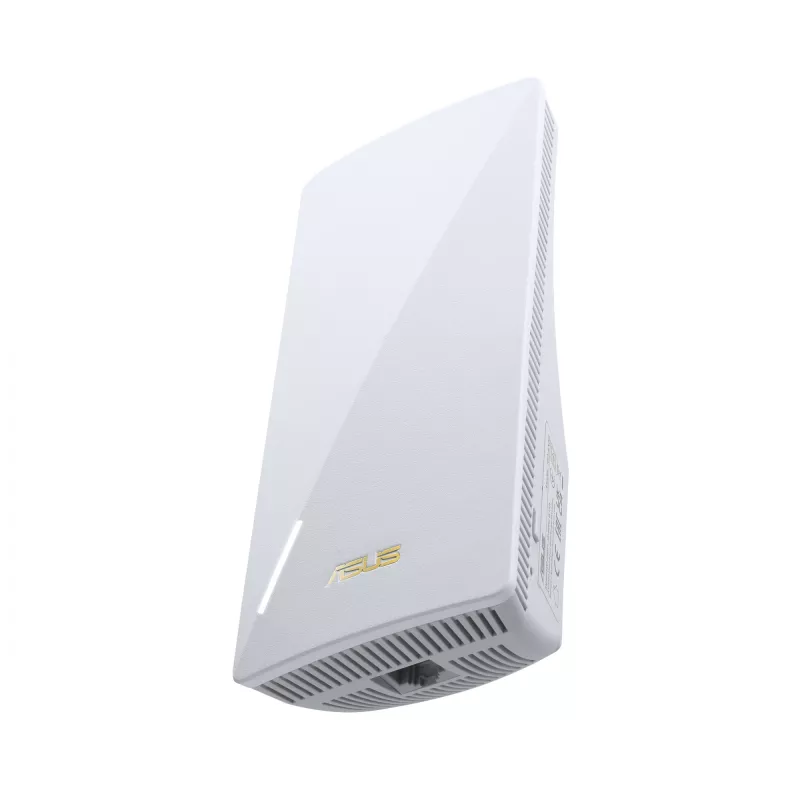 Tīkla raidītājs ASUS RP-AX58 — divu joslu Wi‑Fi 6 (802.11ax), 2400 Mbps, 1× Gigabit LAN, 2 iekšējās antenas, balts