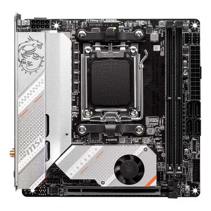 MSI MPG B650I EDGE WIFI mātesplate AMD B650 Socket AM5 mini ATX