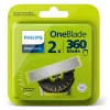 Skūšanās galviņa Philips Norelco OneBlade QP420/50, sudraba, 2 rezerves galviņas, saderīga ar Philips OneBlade