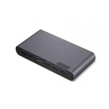 Lenovo 40B30090EU klēpjdatora dokstacija / portu replikators 2 x USB 3.2 Gen 2 (3.1 Gen 2) Type-C pelēks