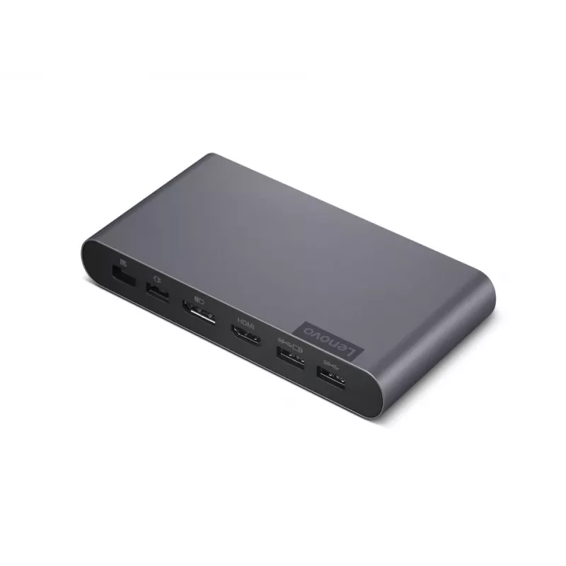 Lenovo 40B30090EU klēpjdatora dokstacija / portu replikators 2 x USB 3.2 Gen 2 (3.1 Gen 2) Type-C pelēks