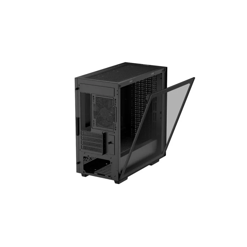 PC korpuss DeepCool CH370 Mini Tower — microATX/Mini‑ITX, rūdīts stikls, atbalsta līdz 32 cm GPU