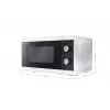 Sharp YC-MG01E-W mikroviļņu krāsns Melns, Balts Grill mikroviļņu krāsns Countertop 20 L 800 W