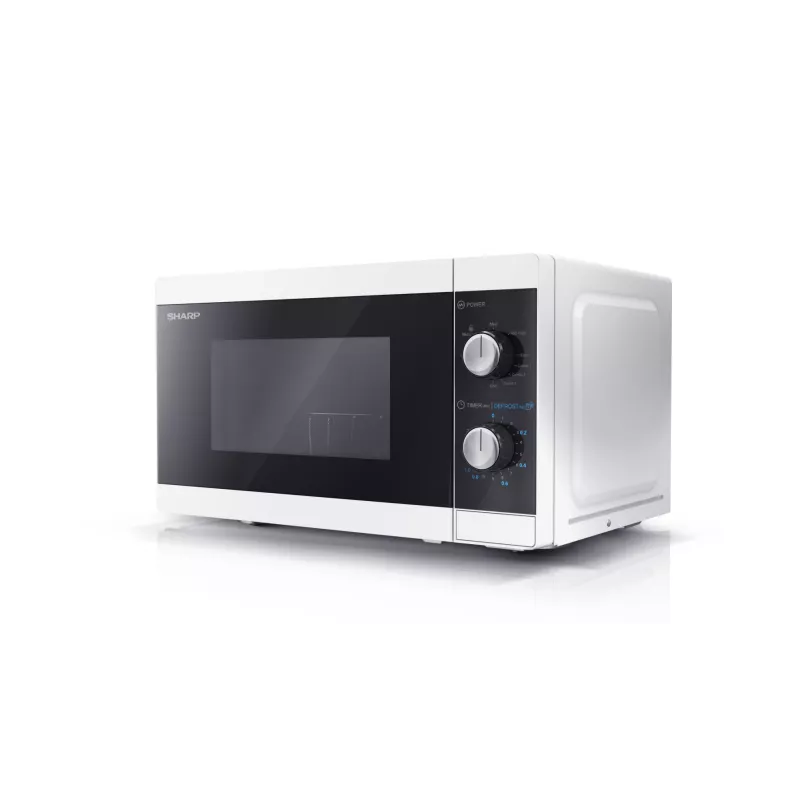 Sharp YC-MG01E-W mikroviļņu krāsns Melns, Balts Grill mikroviļņu krāsns Countertop 20 L 800 W