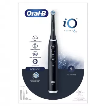 Oral-B iO 6 Pieaugušajiem vibrējoša zobu birste Melna