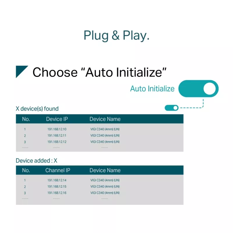 TP-Link VIGI 4 kanālu PoE+ tīkla video reģistrators
