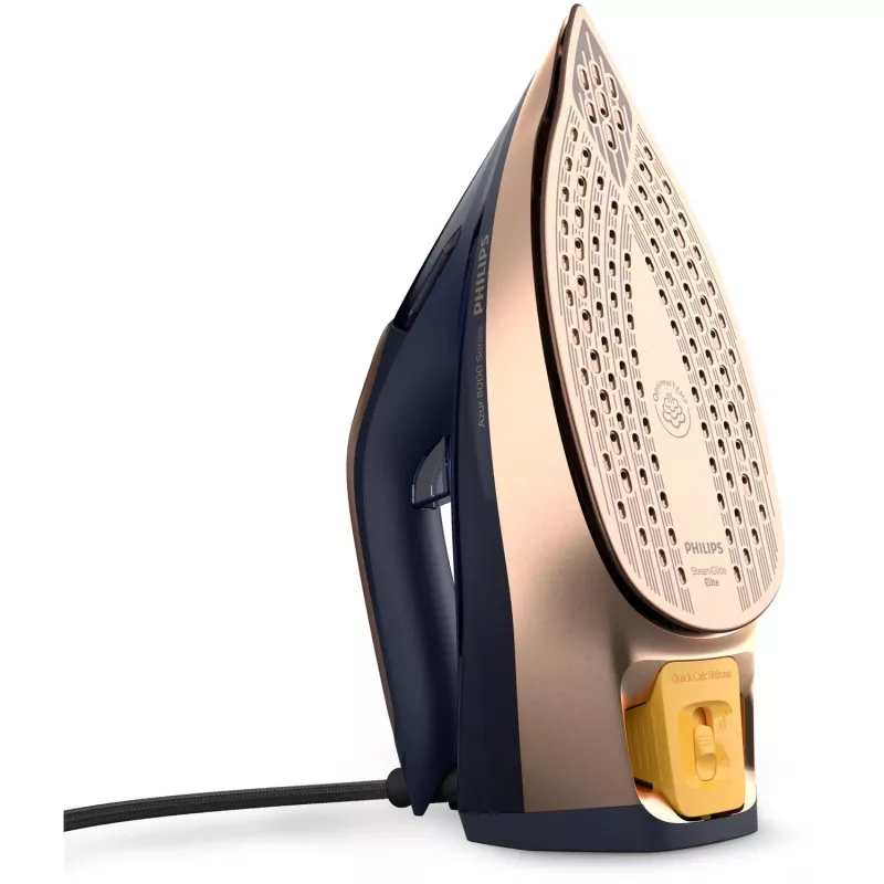 Tvaika gludeklis Philips Azur 8000 Series DST8050/20 — 3000 W, 0,35 L, SteamGlide Elite zole, 85 g/min nepārtraukta, 260 g/min pastiprināta