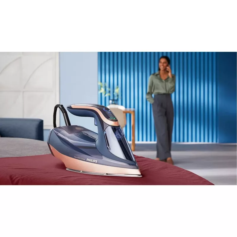 Tvaika gludeklis Philips Azur 8000 Series DST8050/20 — 3000 W, 0,35 L, SteamGlide Elite zole, 85 g/min nepārtraukta, 260 g/min pastiprināta