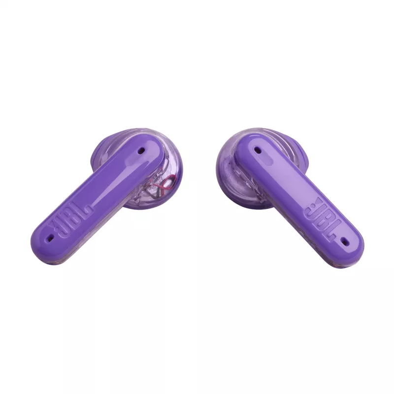 JBL Tune Flex Ghost Edition austiņas True Wireless Stereo (TWS) Iekšauss Zvanu/Mūzikas Bluetooth Violeta, Caurspīdīga