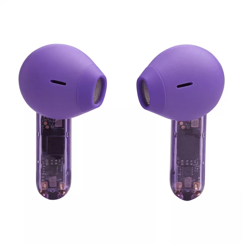 JBL Tune Flex Ghost Edition austiņas True Wireless Stereo (TWS) Iekšauss Zvanu/Mūzikas Bluetooth Violeta, Caurspīdīga