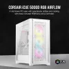 PC korpuss Corsair iCUE 5000D RGB Airflow Midi Tower balts