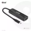 CLUB3D USB Gen2 Type-C uz HDMI™ 8K60Hz vai 4K120Hz HDR10+ ar DSC1.2 un Power Delivery 3.0 aktīvs adapteris M/F