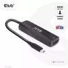CLUB3D USB Gen2 Type-C uz HDMI™ 8K60Hz vai 4K120Hz HDR10+ ar DSC1.2 un Power Delivery 3.0 aktīvs adapteris M/F
