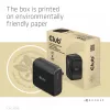 CLUB3D ceļojumu lādētājs 100 W GAN tehnoloģija, USB-IF TID sertificēts, viena pieslēgvieta USB Type-C, atbalsta Power Delivery (PD) 3.0