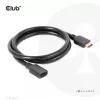CLUB3D Ultra High Speed HDMI pagarinājuma kabelis 4K120Hz 8K60Hz 48Gbps M/F 1 m / 3.28 ft 30AWG