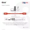 CLUB3D USB2 Type-C divvirzienu USB-IF sertificēts kabelis datiem 480Mb, PD 240W(48V/5A) EPR M/M 1m / 3.23 ft