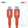 CLUB3D USB2 Type-C divvirzienu USB-IF sertificēts kabelis datiem 480Mb, PD 240W(48V/5A) EPR M/M 1m / 3.23 ft