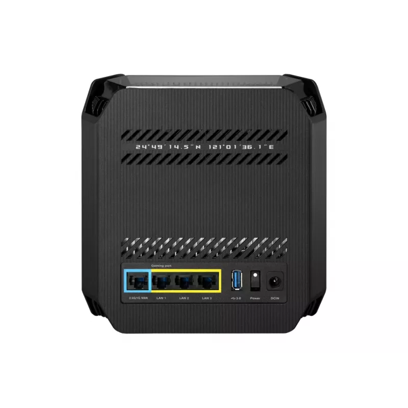 ASUS ROG Rapture GT6 AX10000 AiMesh 1 iepakojums Trīsjoslu (2.4 GHz / 5 GHz / 5 GHz) Wi-Fi 6 (802.11ax) Melns 4 iekšējās
