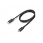 Lenovo 4X91K16968 Thunderbolt kabelis 0,7 m 40 Gbit/s Melns (atvērts iepakojums)