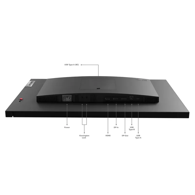 Lenovo ThinkVision P24q-30 datora monitors 60,5 cm (23,8 collas) 2560 x 1440 pikseļi Quad HD LED Melns