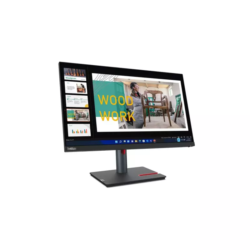 Lenovo ThinkVision P24q-30 datora monitors 60,5 cm (23,8 collas) 2560 x 1440 pikseļi Quad HD LED Melns