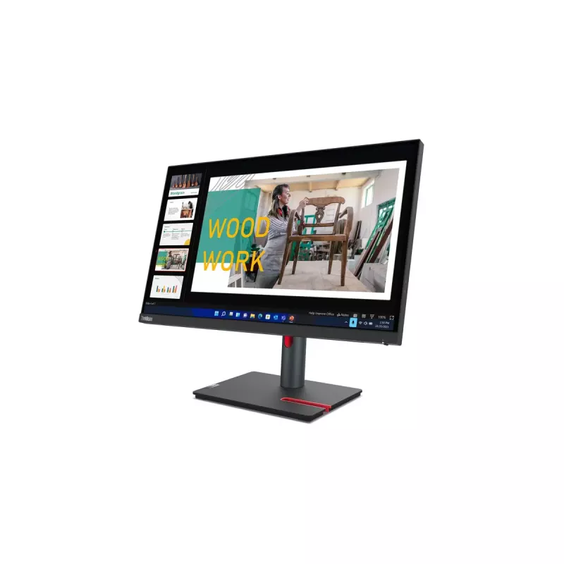 Lenovo ThinkVision P24q-30 datora monitors 60,5 cm (23,8 collas) 2560 x 1440 pikseļi Quad HD LED Melns