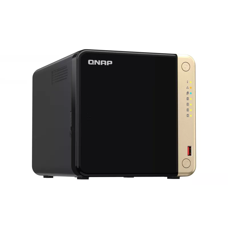 QNAP TS-464 NAS Tornis Intel® Celeron® N5095 8 GB DDR4 0 TB QNAP QTS Melns