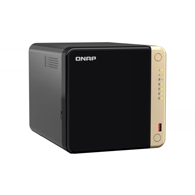 QNAP TS-464 NAS Tornis Intel® Celeron® N5095 8 GB DDR4 0 TB QNAP QTS Melns